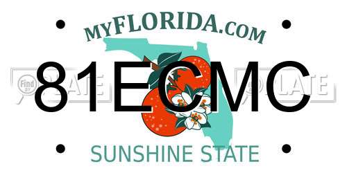 81ECMC Florida License Plate