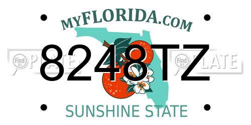 8248TZ Florida License Plate