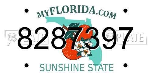 8287397 Florida License Plate