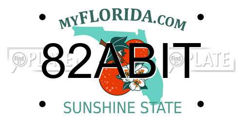 82ABIT Florida License Plate