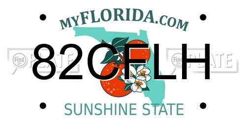 82CFLH Florida License Plate