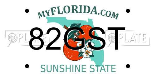 82GST Florida License Plate