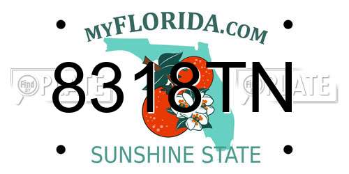 8318TN Florida License Plate