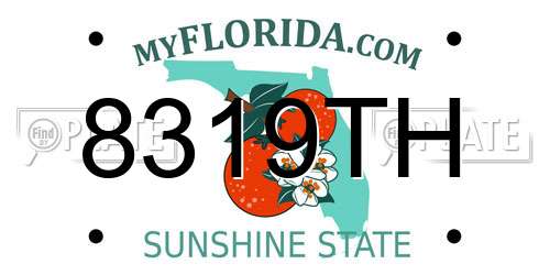 8319TH Florida License Plate