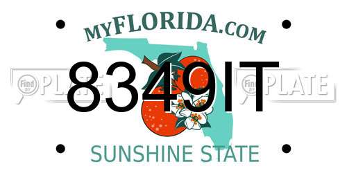 8349IT Florida License Plate