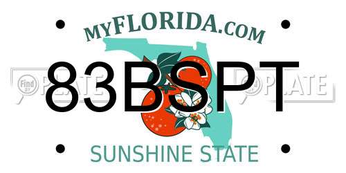 83BSPT Florida License Plate