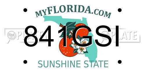 841GSI Florida License Plate