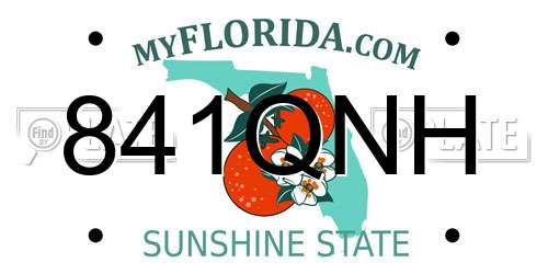 841QNH Florida License Plate