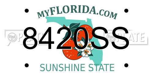 8420SS Florida License Plate