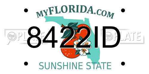 8422ID Florida License Plate