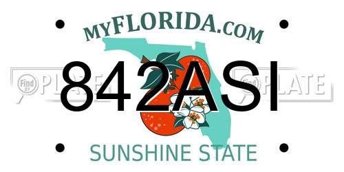 842ASI Florida License Plate