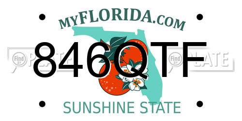 846QTF Florida License Plate