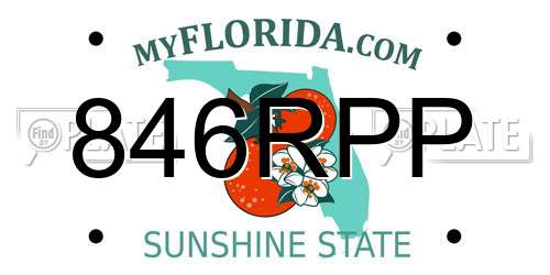 846RPP Florida License Plate