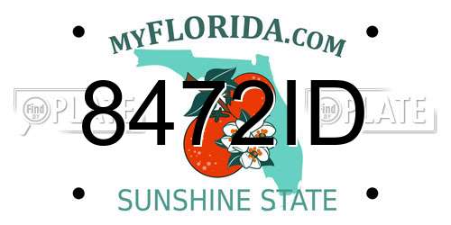 8472ID Florida License Plate