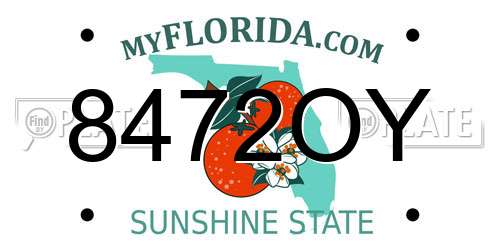 8472OY Florida License Plate