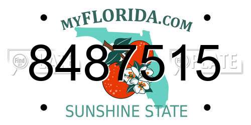 8487515 Florida License Plate