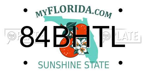 84BHTL Florida License Plate