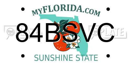 84BSVC Florida License Plate