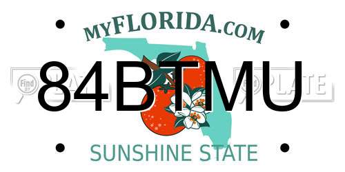 84BTMU Florida License Plate