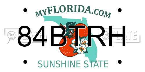84BTRH Florida License Plate