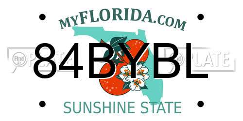 84BYBL Florida License Plate