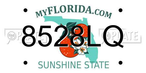 8528LQ Florida License Plate