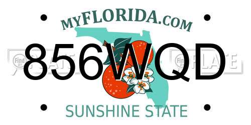 856WQD Florida License Plate