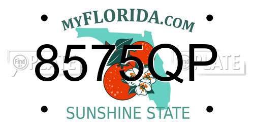 8575QP Florida License Plate