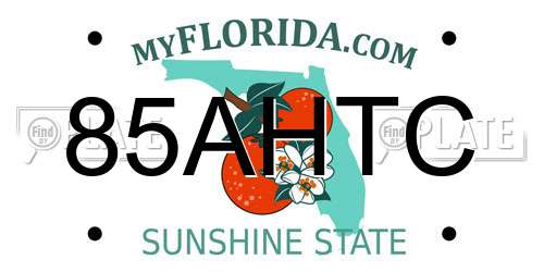 85AHTC Florida License Plate
