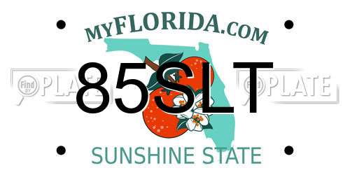 85SLT Florida License Plate