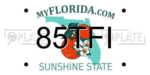 85TFI Florida License Plate