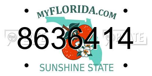 8636414 Florida License Plate