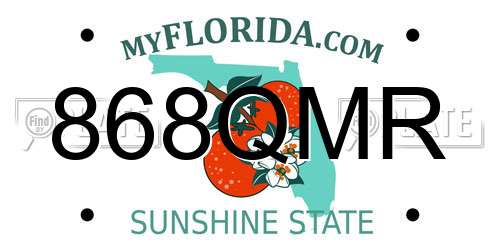 868QMR Florida License Plate