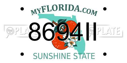 8694II Florida License Plate