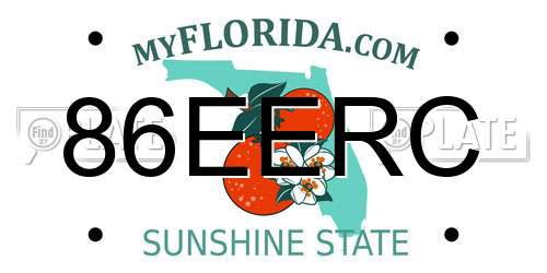 86EERC Florida License Plate