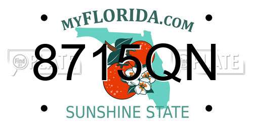 8715QN Florida License Plate
