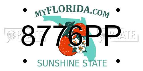 8776PP Florida License Plate