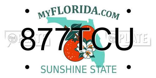 877TCU Florida License Plate