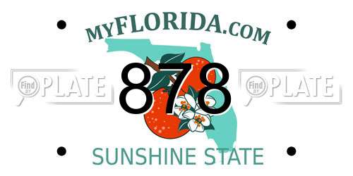 878 Florida License Plate