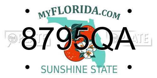 8795QA Florida License Plate