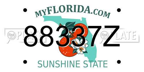 88337Z Florida License Plate