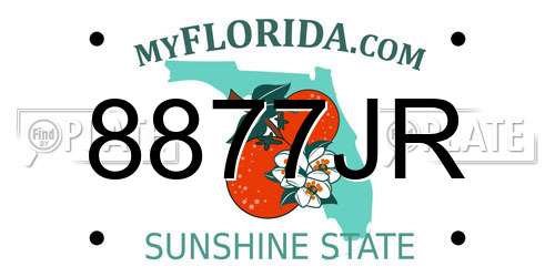 8877JR Florida License Plate