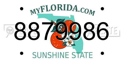 8879986 Florida License Plate