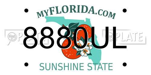 8880UL Florida License Plate