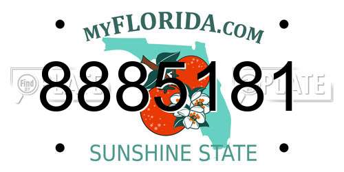 8885181 Florida License Plate
