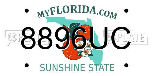 8896UC Florida License Plate