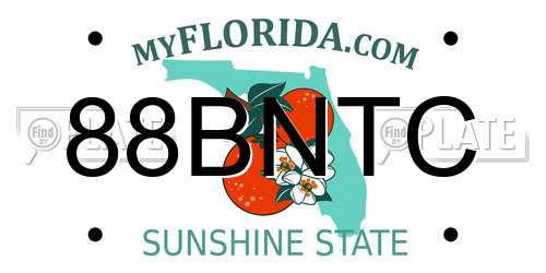 88BNTC Florida License Plate