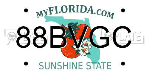 88BVGC Florida License Plate