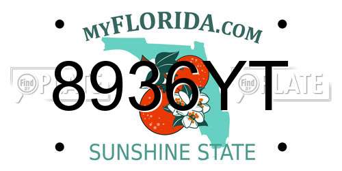 8936YT Florida License Plate