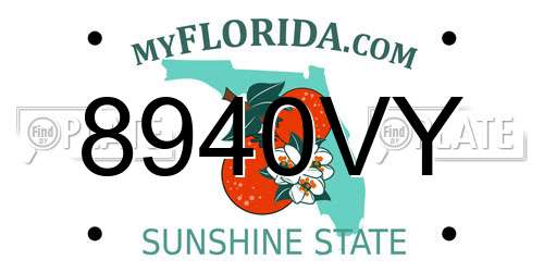8940VY Florida License Plate